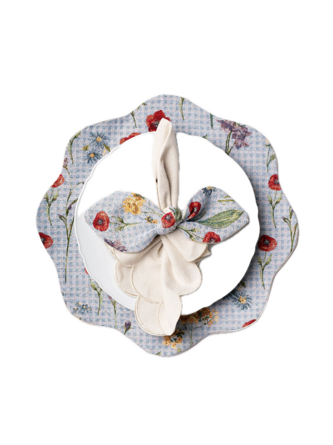 ALHELÍ PLACEMAT AND NAPKIN TIES